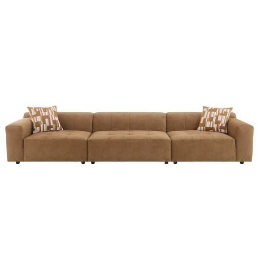 Modular sofa set chocolate with 2 toss pillows HouseOfZazla on Tampa Home & Garden Store