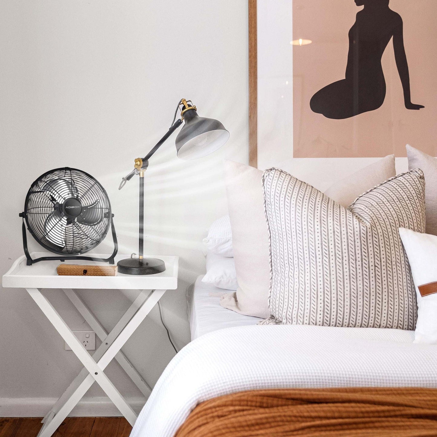 3 Speed Heavy Duty Metal Floor Fan and Tilt Head
