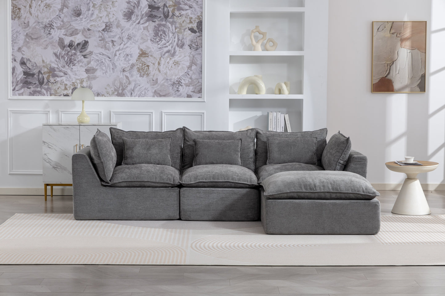 Oversized Modular Cloud Sofa And Cotton Fabric