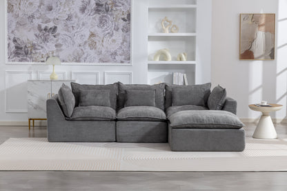 Oversized Modular Cloud Sofa And Cotton Fabric