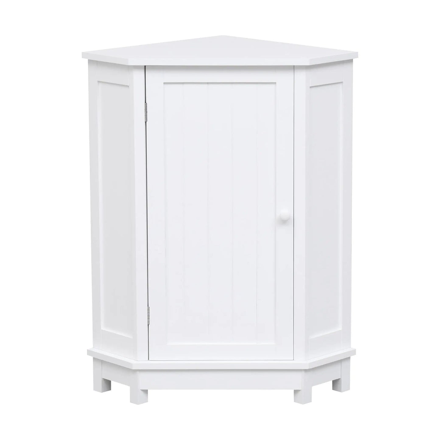 White triangle corner bathroom cabinet with adjustable shelf, Unique Piece Furniture on Tampa Home & Garden Store