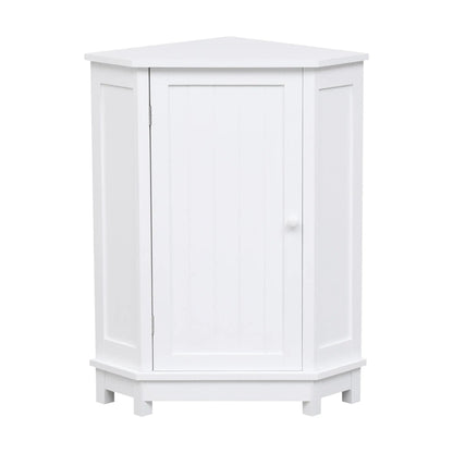 White triangle corner bathroom cabinet with adjustable shelf, Unique Piece Furniture on Tampa Home & Garden Store