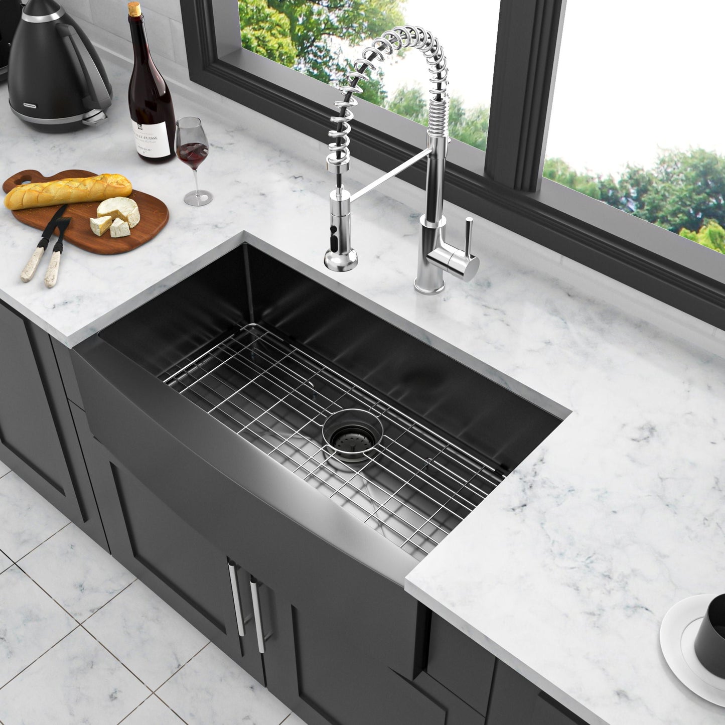 Farmhouse Apron Front Stainless Steel Sink