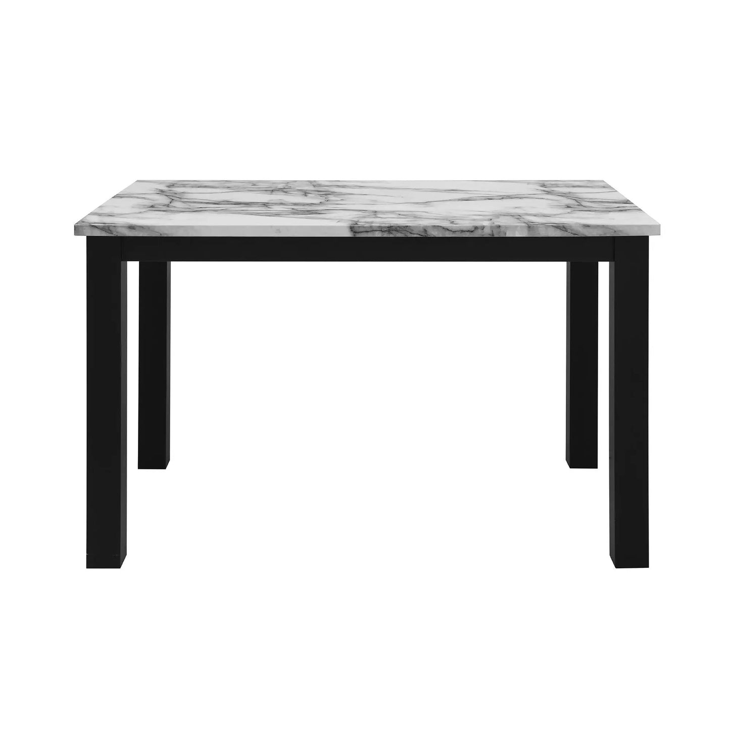 Sarang dining table marble top with black legs by Unique Piece Furniture on Tampa Home & Garden Store
