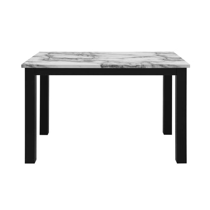Sarang dining table marble top with black legs by Unique Piece Furniture on Tampa Home & Garden Store