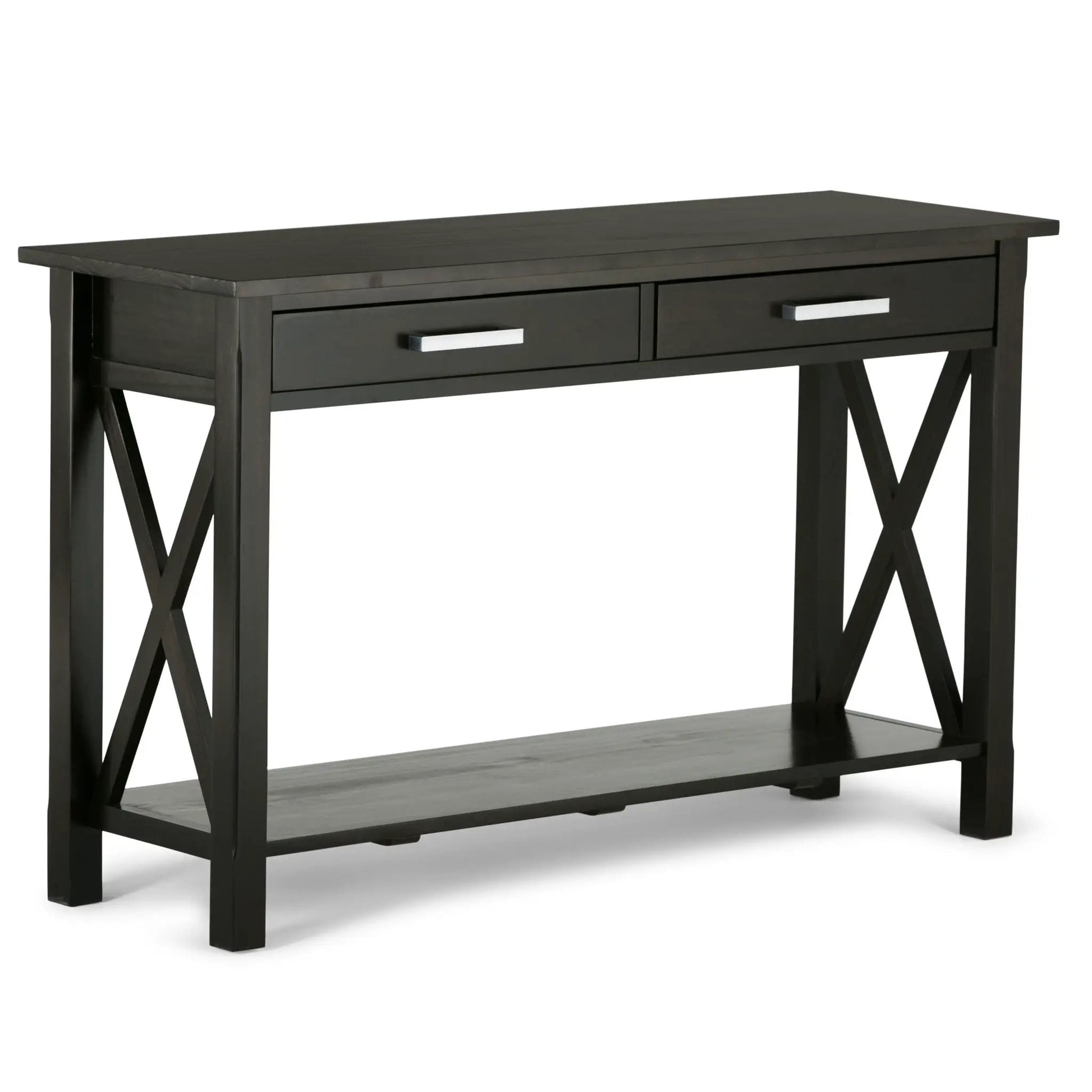 Kitchener Handcrafted Console Table black wood with two drawers by Unique Piece Furniture on Tampa Home & Garden Store