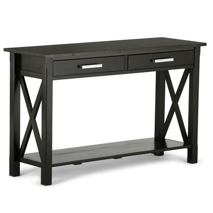 Kitchener Handcrafted Console Table black wood with two drawers by Unique Piece Furniture on Tampa Home & Garden Store