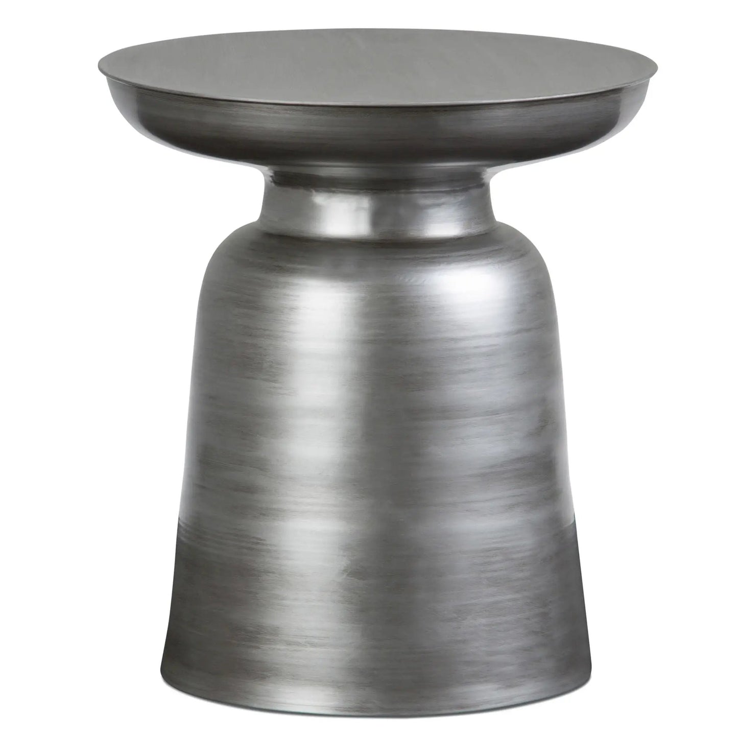 Toby Handcrafted Metal Accent Table brushed nickel finish by Unique Piece Furniture on Tampa Home & Garden Store