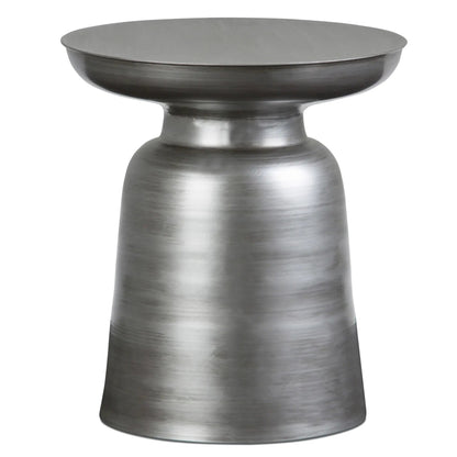 Toby Handcrafted Metal Accent Table brushed nickel finish by Unique Piece Furniture on Tampa Home & Garden Store