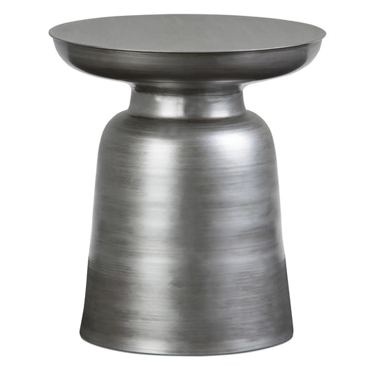 Toby Handcrafted Metal Accent Table brushed nickel finish by Unique Piece Furniture on Tampa Home & Garden Store