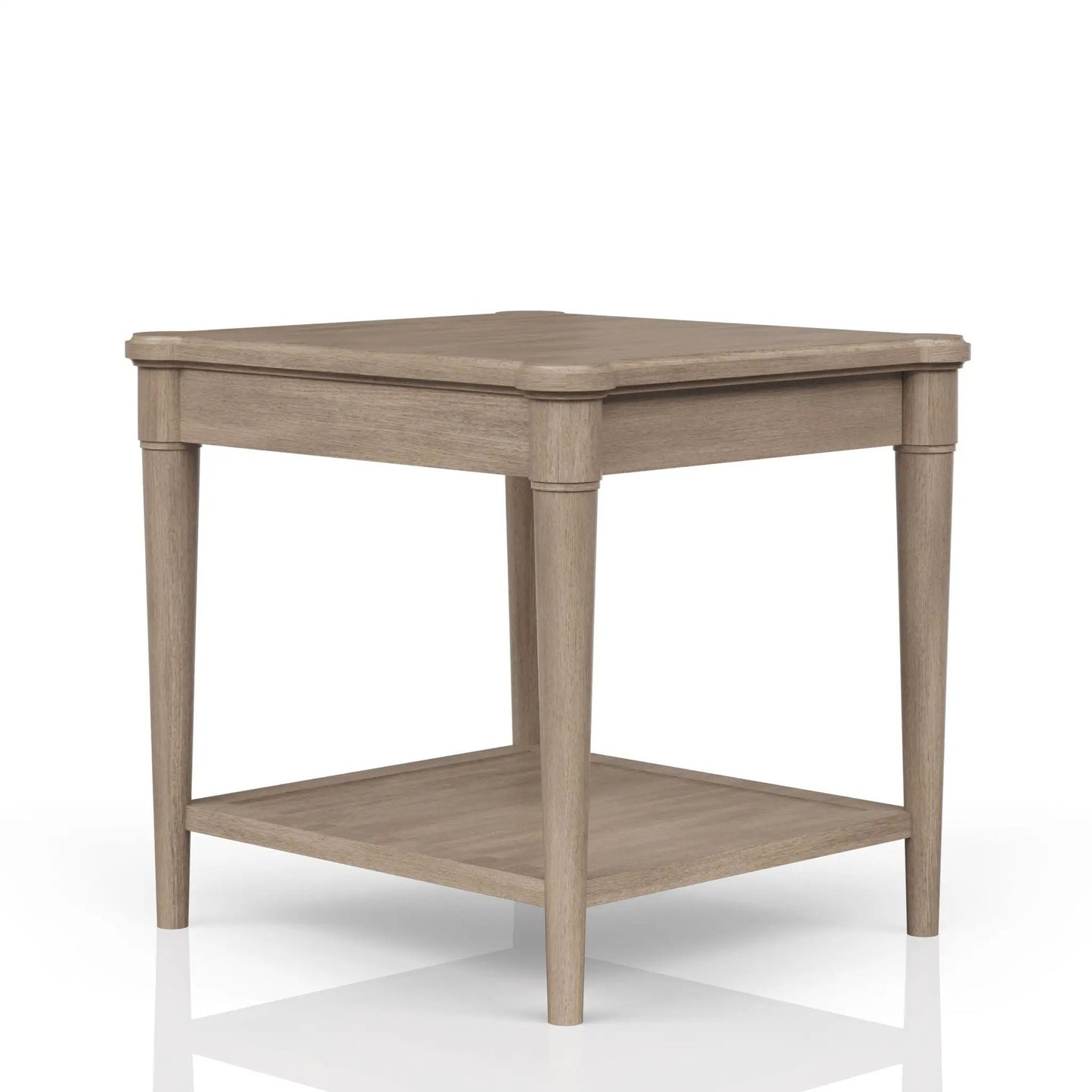 End Table With Storage Drawer in light oak finish, tapered legs by Unique Piece Furniture on Tampa Home & Garden Store
