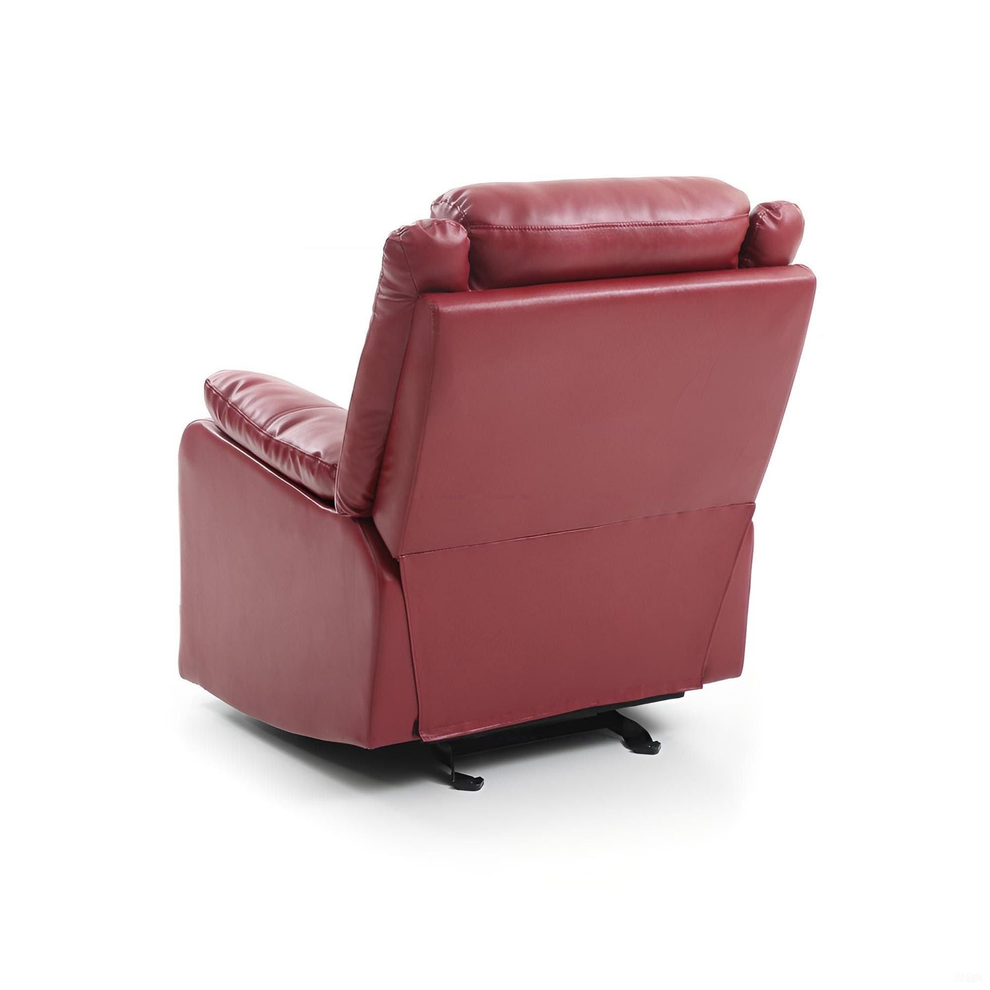 Dark Brown Manual Rocker Recliner and Padded Arms