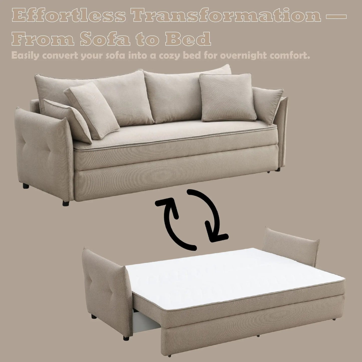 Irina Pull Out Sleep Sofa With Storage Unit