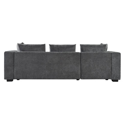 Modern L Shaped Sofa With Storage And Upholstery
