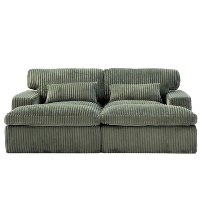 Oversized Double Chaise Lounge Chair Upholstered
