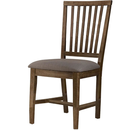 Open Slat Back Kitchen Side Chair Set of 2