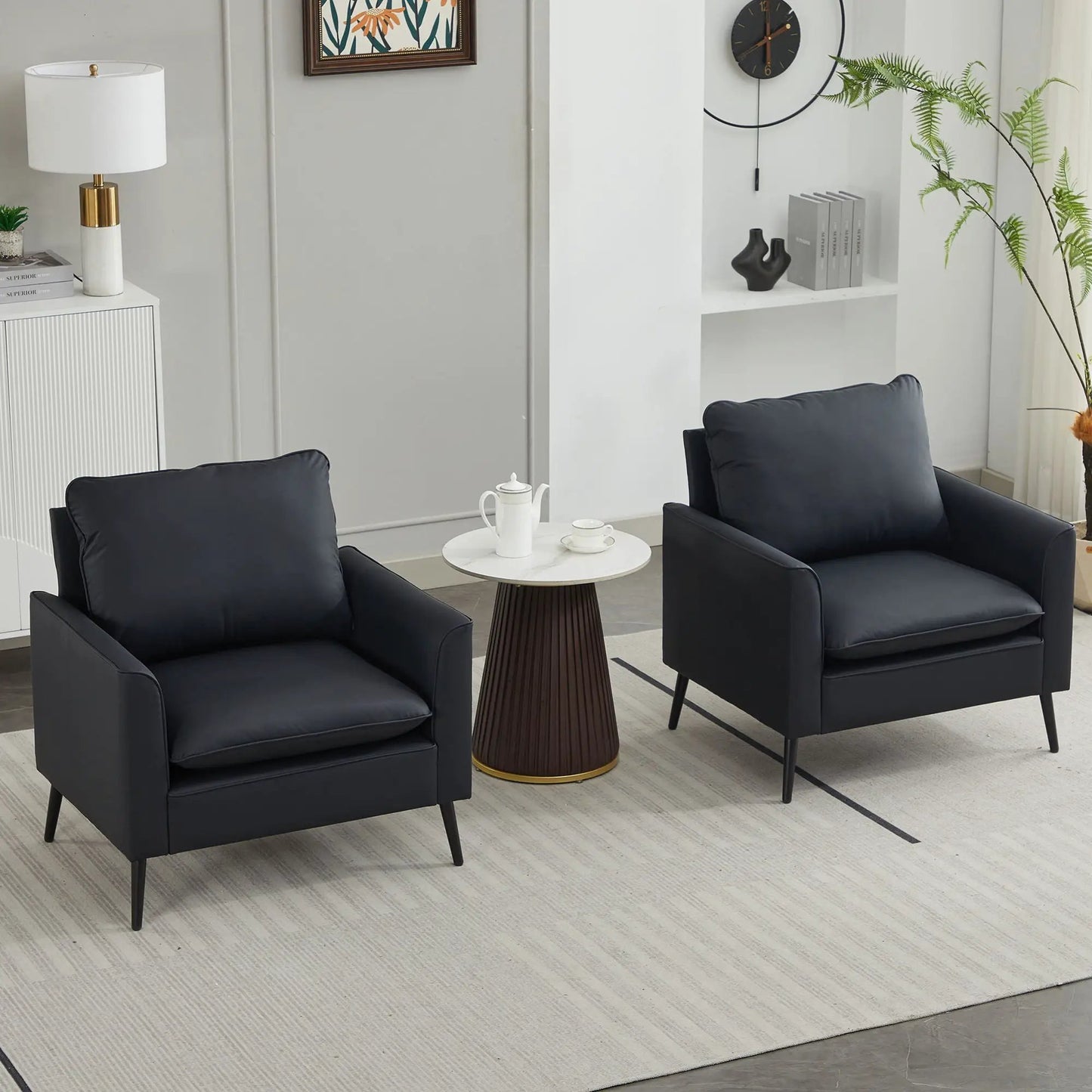 Nordic Retro Light Upholstered Sofa Chair