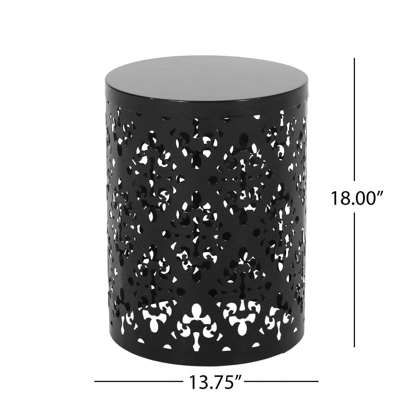 Modern Metal Outdoor End Table For The Patio