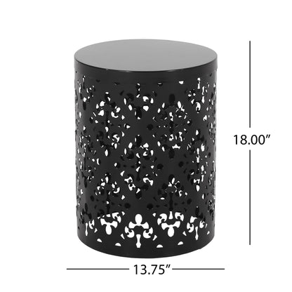 Modern Metal Outdoor End Table For The Patio