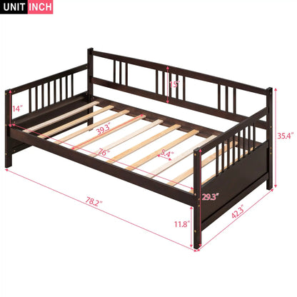 Multifunctional Modern Daybed frame in dark wood with slatted bed Unique Piece Furniture on Tampa Home & Garden Store
