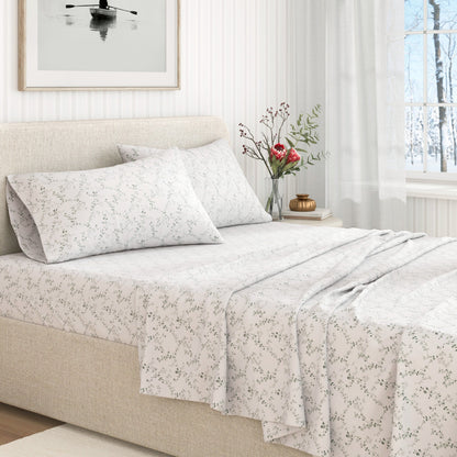 Turkish Cotton Flannel Sheet Set and Floral