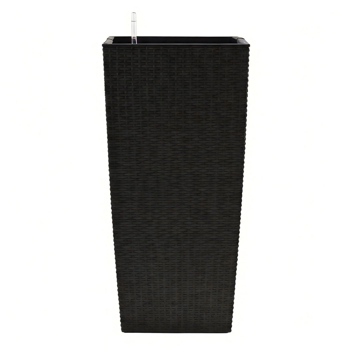 Indoor Outdoor Planter With Automatic Watering System tall black woven resin planter by HouseOfZazla on Tampa Home & Garden Store