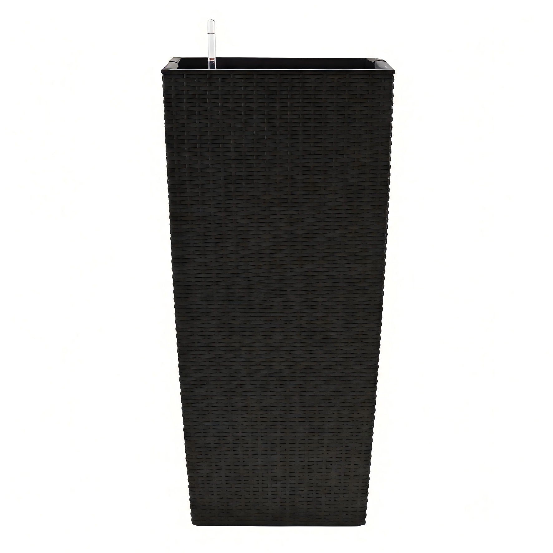 Indoor Outdoor Planter With Automatic Watering System tall black woven resin planter by HouseOfZazla on Tampa Home & Garden Store