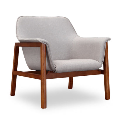 Miller Weave Chair With Wood Frame and Soft Seat