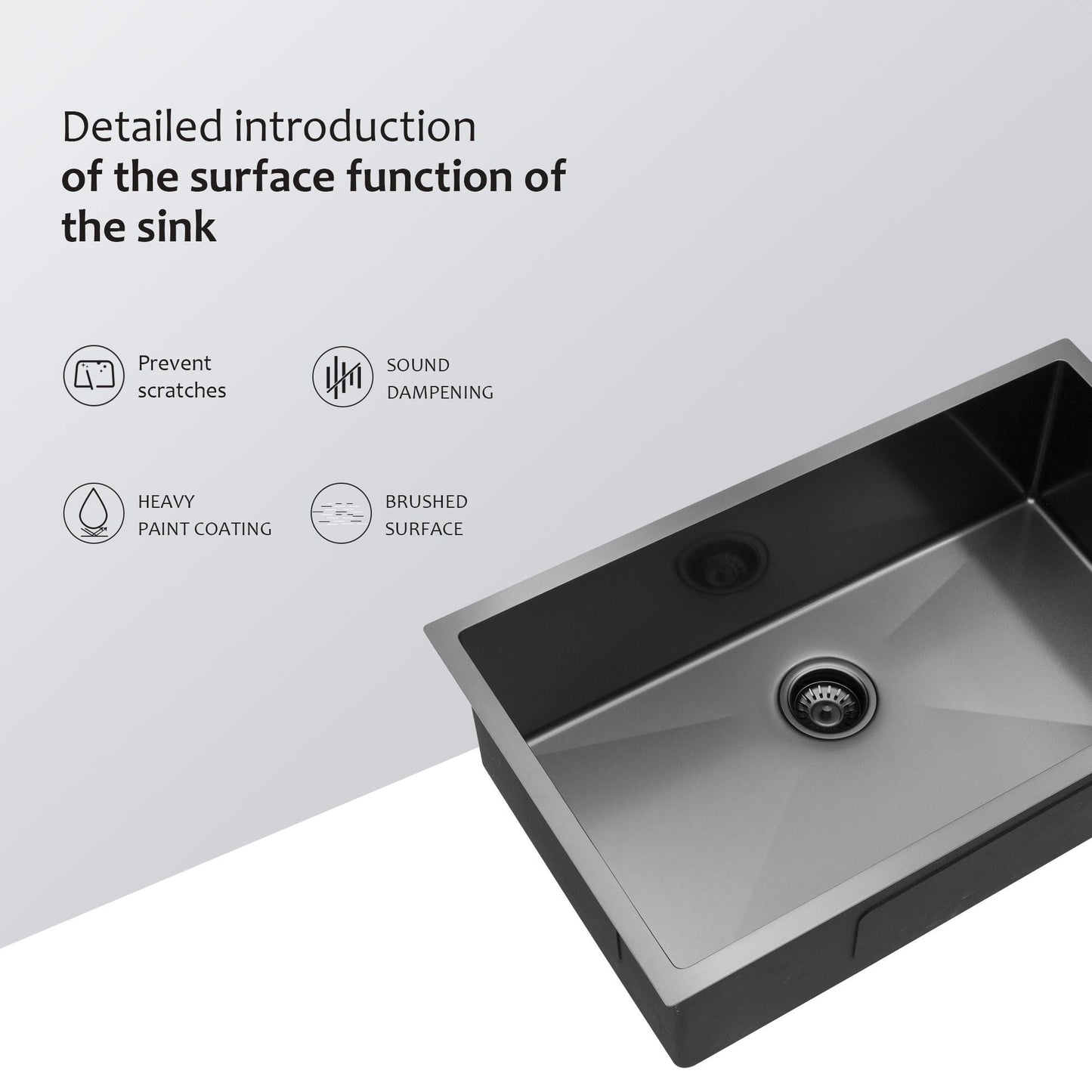 Undermount Single Bowl Kitchen Sink 16 Gauge