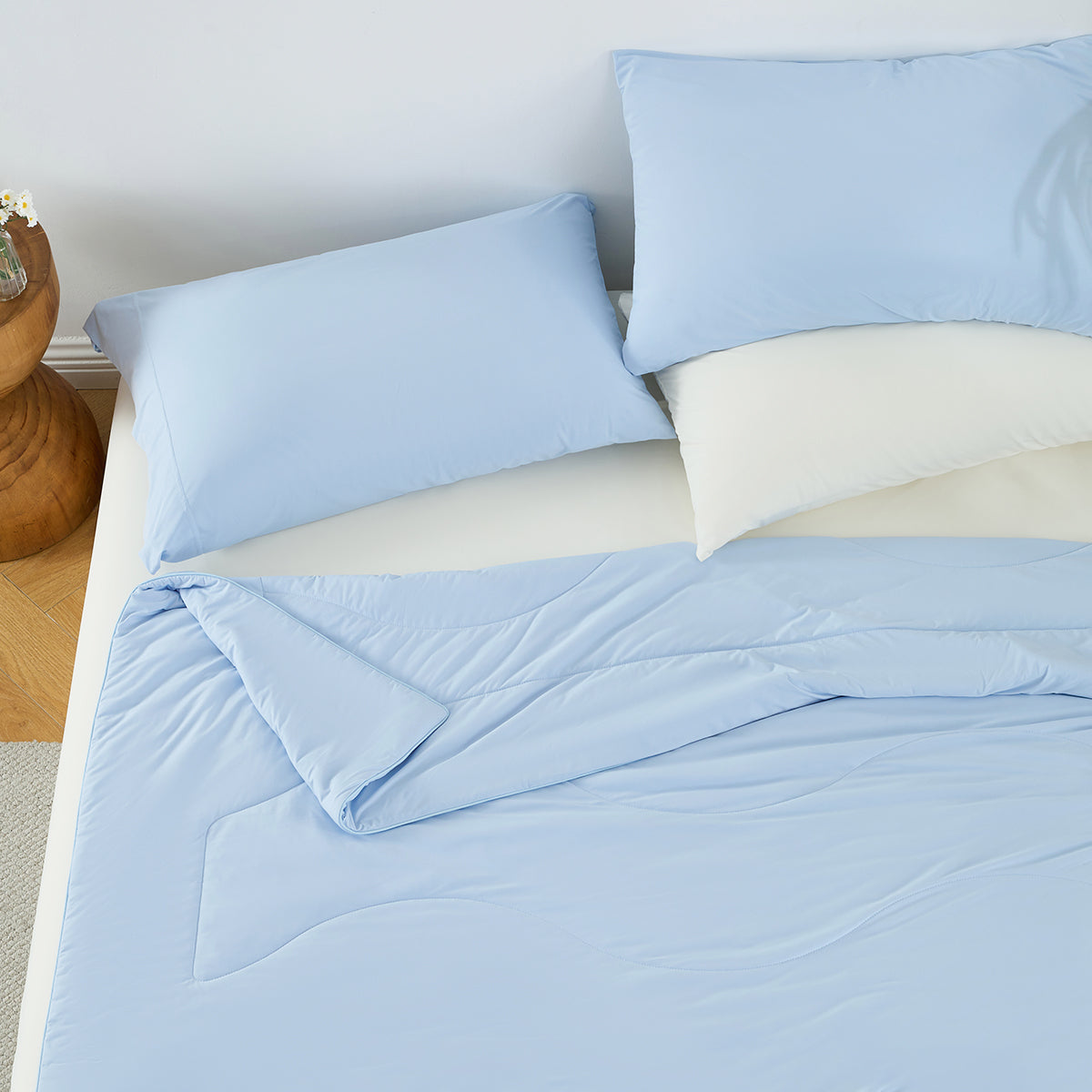 Cooling DA Comforter Ice by HouseOfZazla, 60x90 in one-piece bedding set on Tampa Home & Garden Store