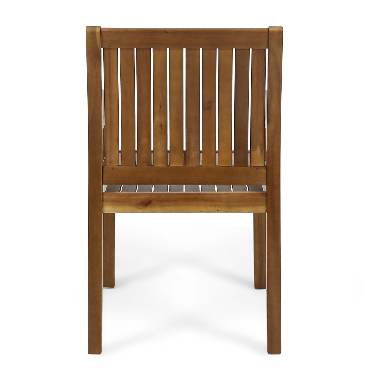 the Acacia Outdoor Dining Chairs and Slat Panels