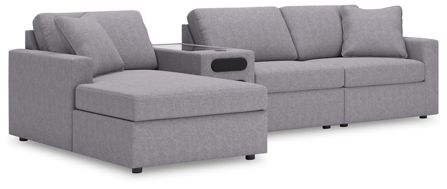 Modmax Sectional in Granite Performance Fabric