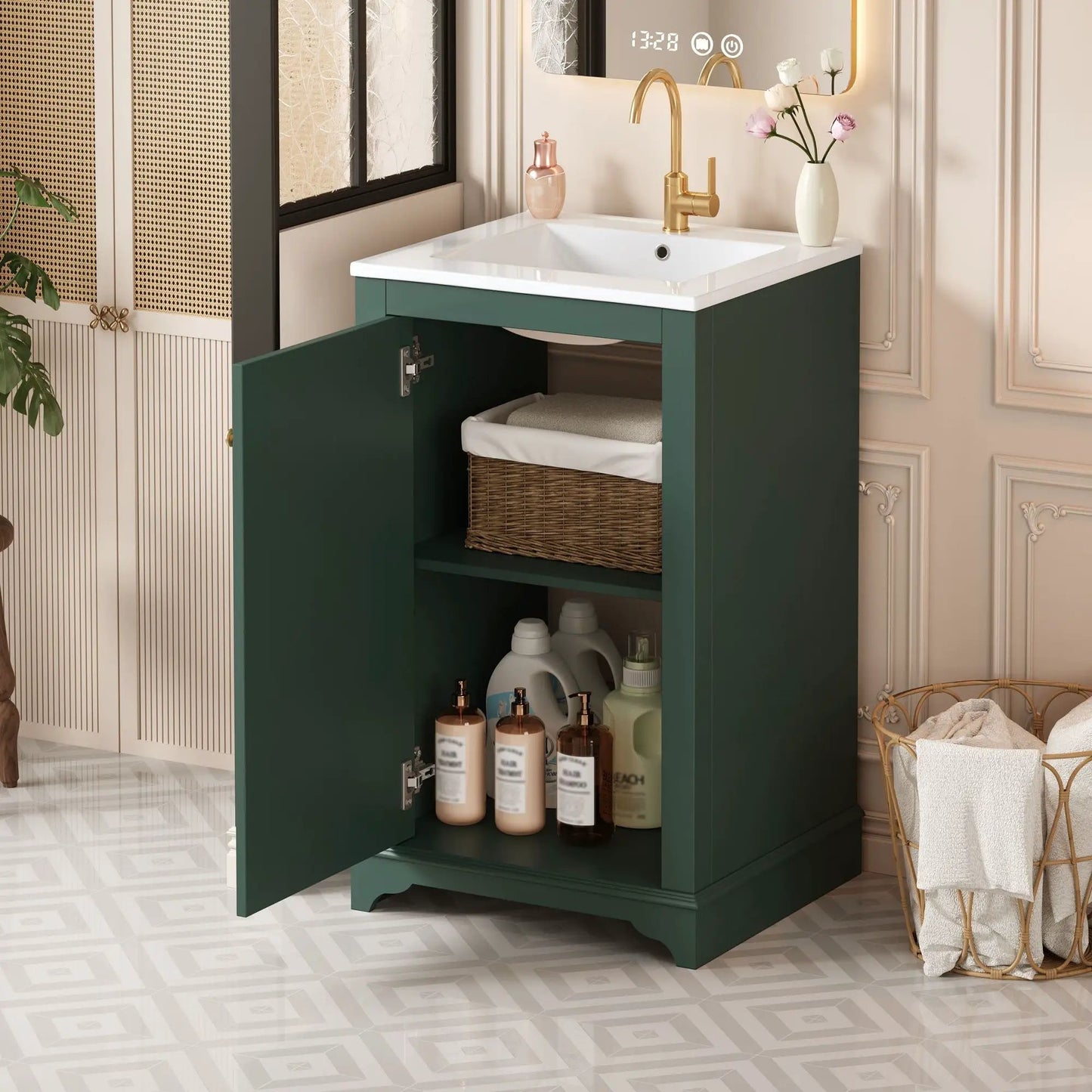Bathroom Vanity With Sink Freestanding Cabinet