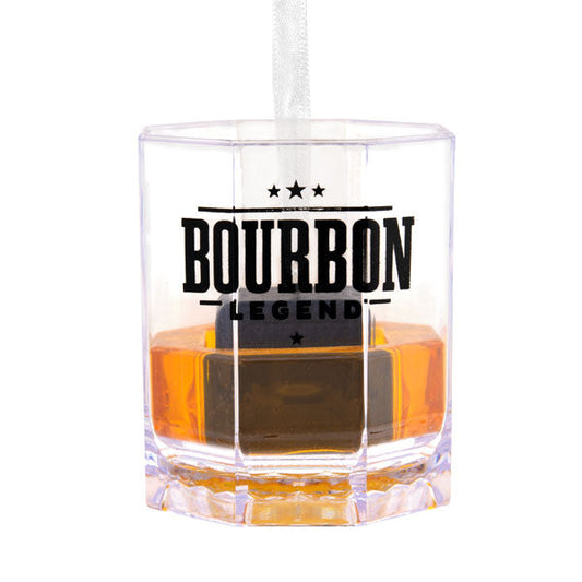 Bourbon Glass Ornament - Tampa Home & Garden Store
