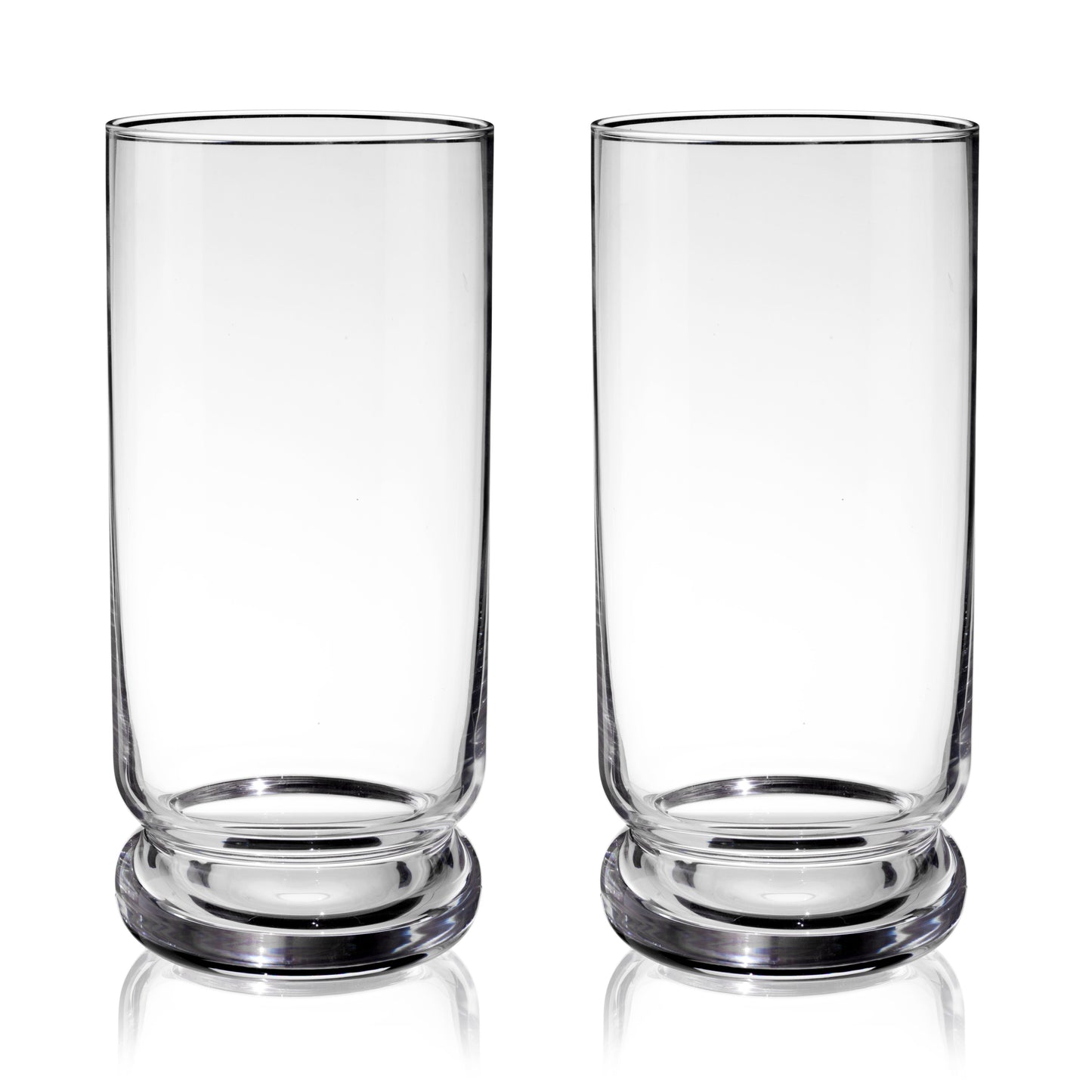 Mercury Crystal Highball Glasses Set of Two