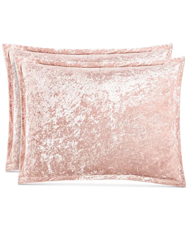 3-piece king velvet wave comforter set in blush pink crushed velvet by Vanessa Jane on Tampa Home & Garden Store