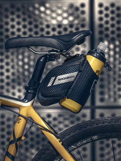 ROCKBROS under-seat bike bag with 1.5L water bottle pocket, reflective on Tampa Home & Garden Store