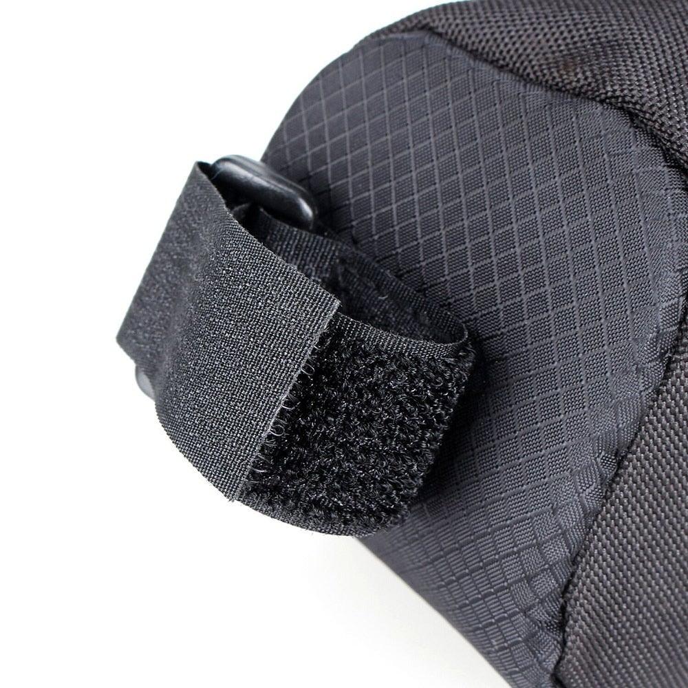 Stevvex under-seat bicycle bag wedge pouch, black waterproof saddle bag with Velcro strap on Tampa Home & Garden Store