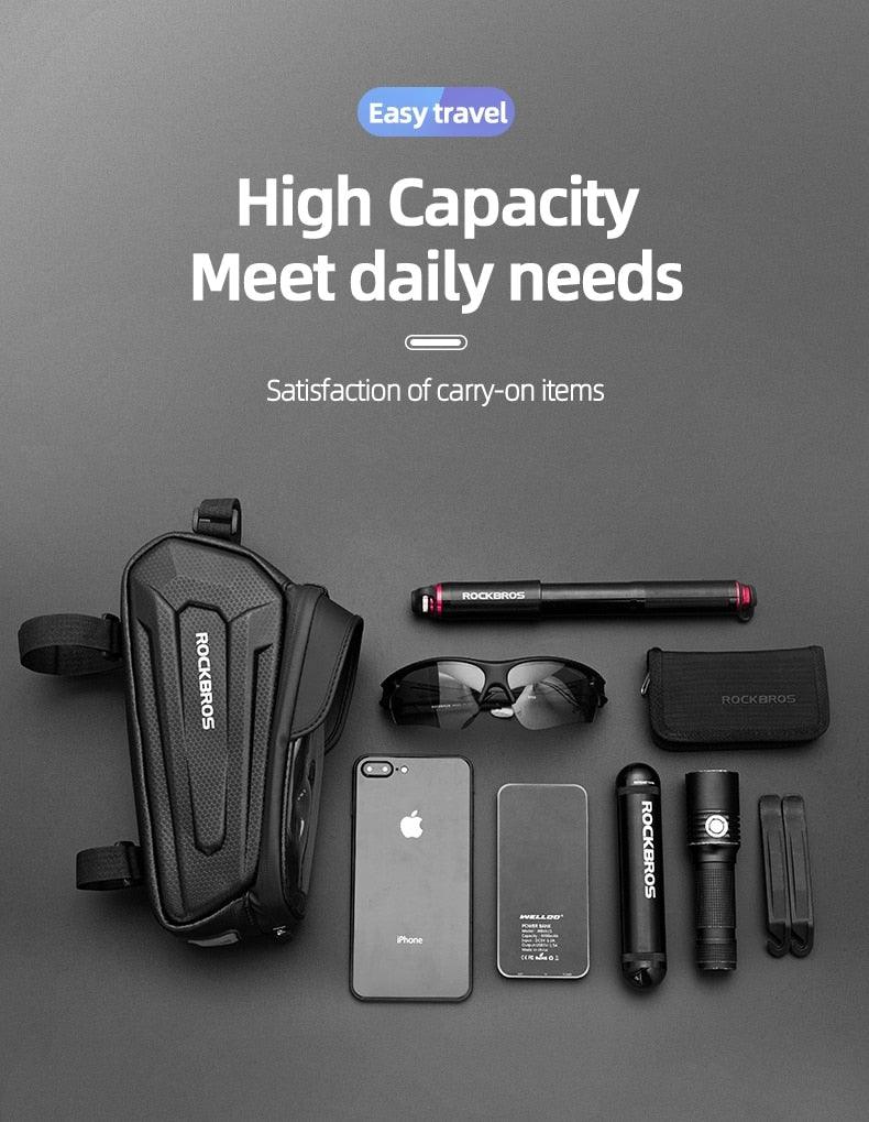 Stevvex front tube bag waterproof touchscreen phone case for 6.5 in phone Rockbros gear on Tampa Home & Garden Store