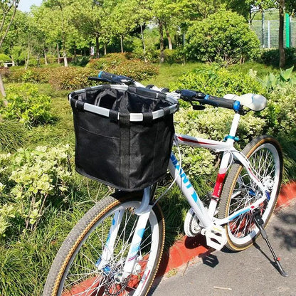 Front Handlebar Bicycle Basket Pet Carrier Bag