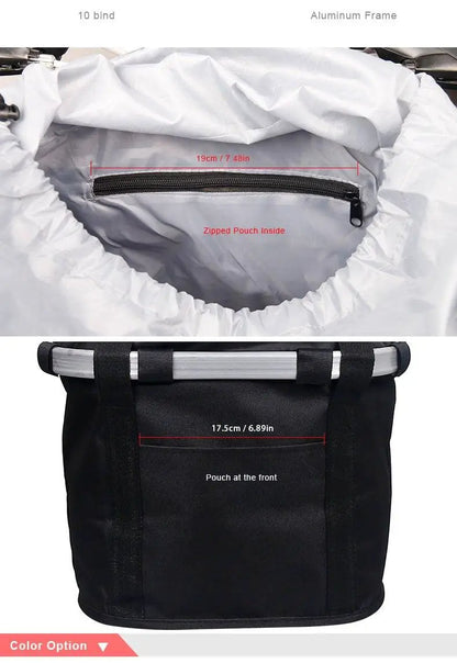 Front Handlebar Bicycle Basket Pet Carrier Bag