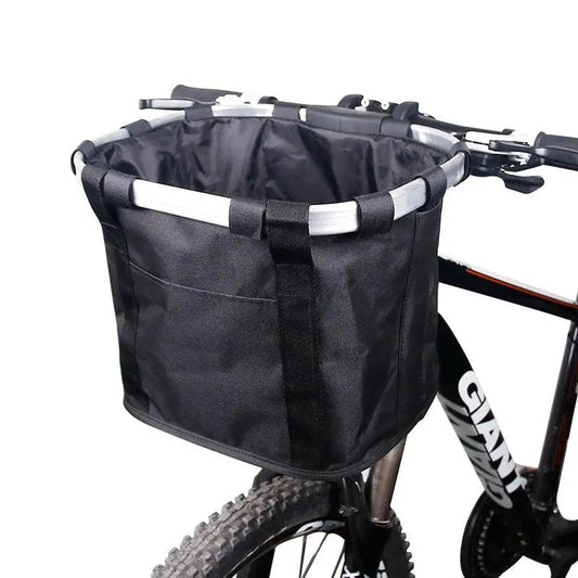Stevvex front bicycle basket black detachable handlebar bag fits most mountain bikes on Tampa Home & Garden Store