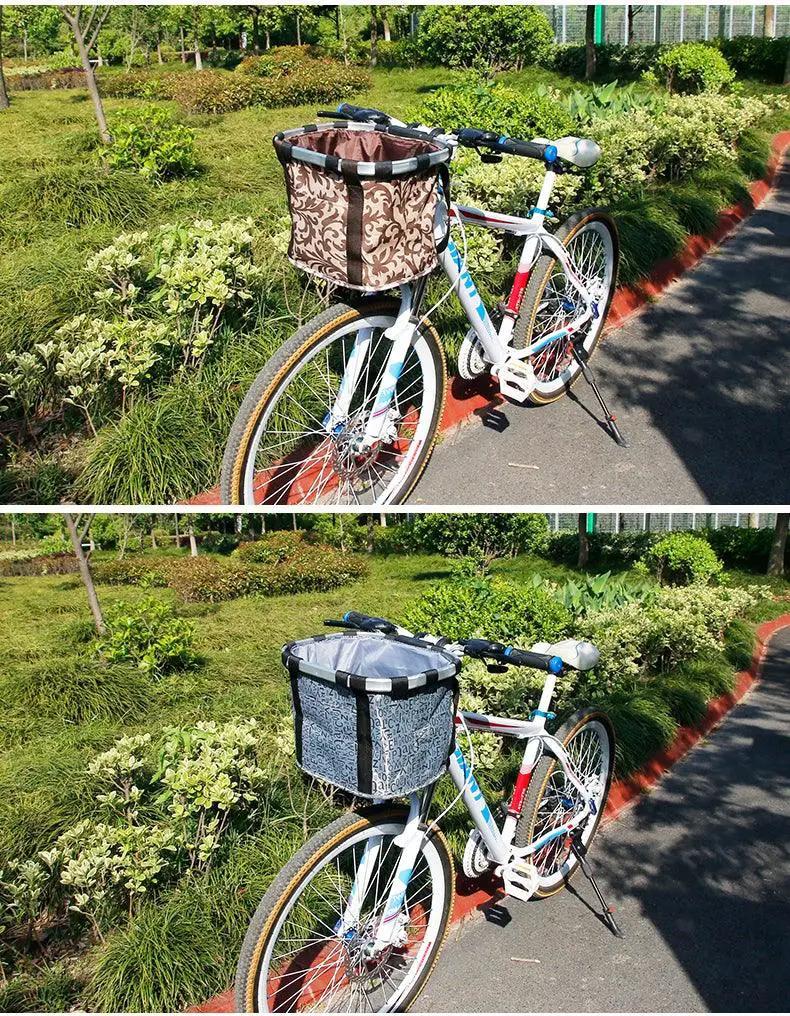 Front Handlebar Bicycle Basket Pet Carrier Bag