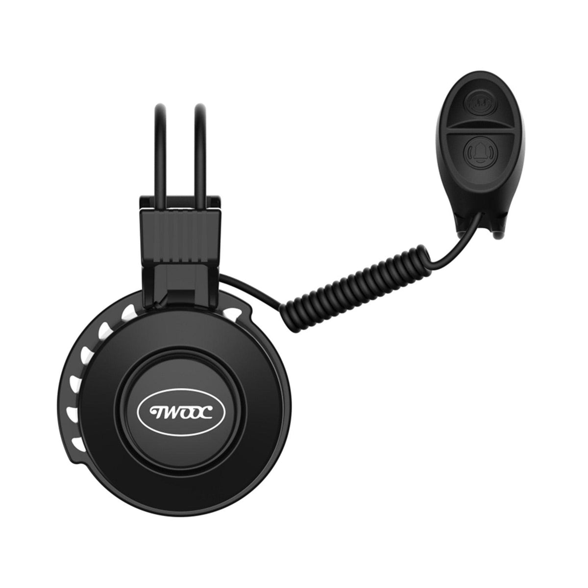 Stevvex bicycle electric bell USB charging waterproof horn with handheld remote and coiled cord on Tampa Home & Garden Store