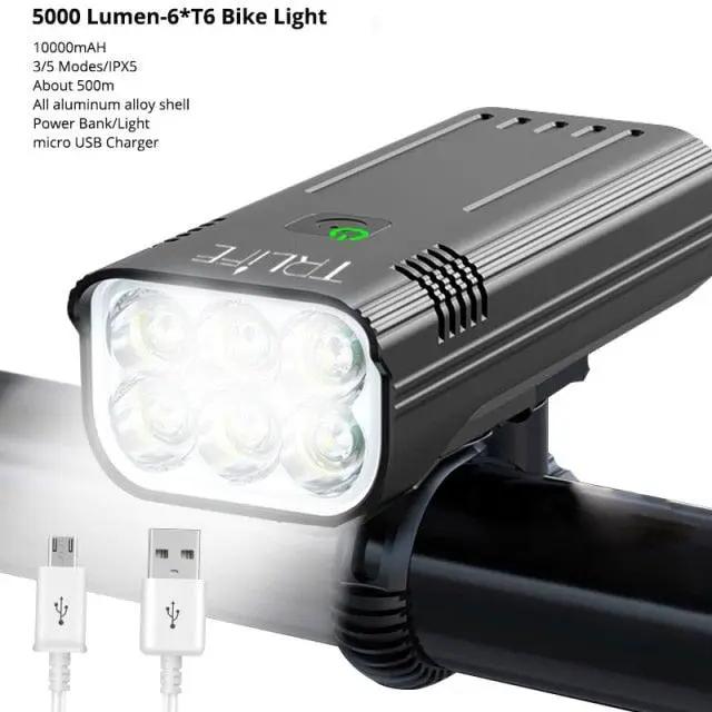 Bicycle Front Light USB Rechargeable Headlamp