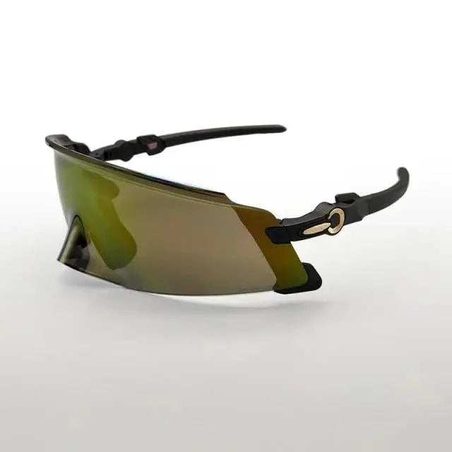 Stevvex cycling sunglasses with black wraparound frame and bronze UV400 lenses on Tampa Home & Garden Store