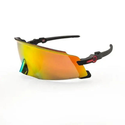 Stevvex cycling sunglasses with mirrored orange-yellow lens UV400 unisex on Tampa Home & Garden Store