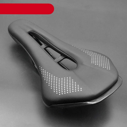 Bicycle saddle Stevvex ST90SP0055EYU memory foam PU leather steel rails skid-proof grip black on Tampa Home & Garden Store