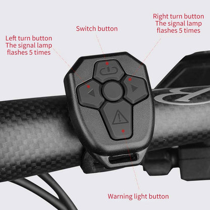 Wireless bicycle tail light remote control by Stevvex on handlebar with hexagonal button pad on Tampa Home & Garden Store