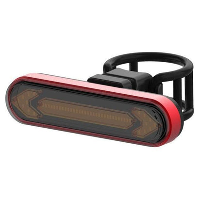 Wireless Bicycle Tail Light and Remote Control, red LED tail light with black mount on Tampa Home & Garden Store